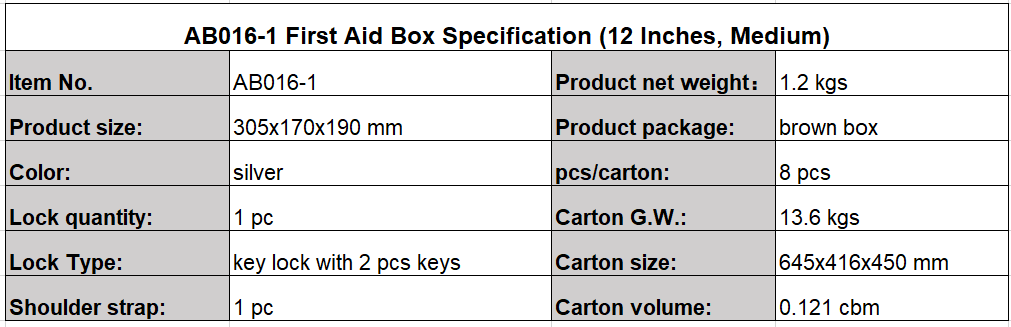 AB016-1 specification